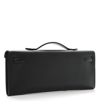 Hermes Swift Kelly Cut Clutch Pochette Black 3 of 9