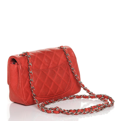 Chanel Caviar Quilted Mini Rectangular Flap Coral 4 of 12