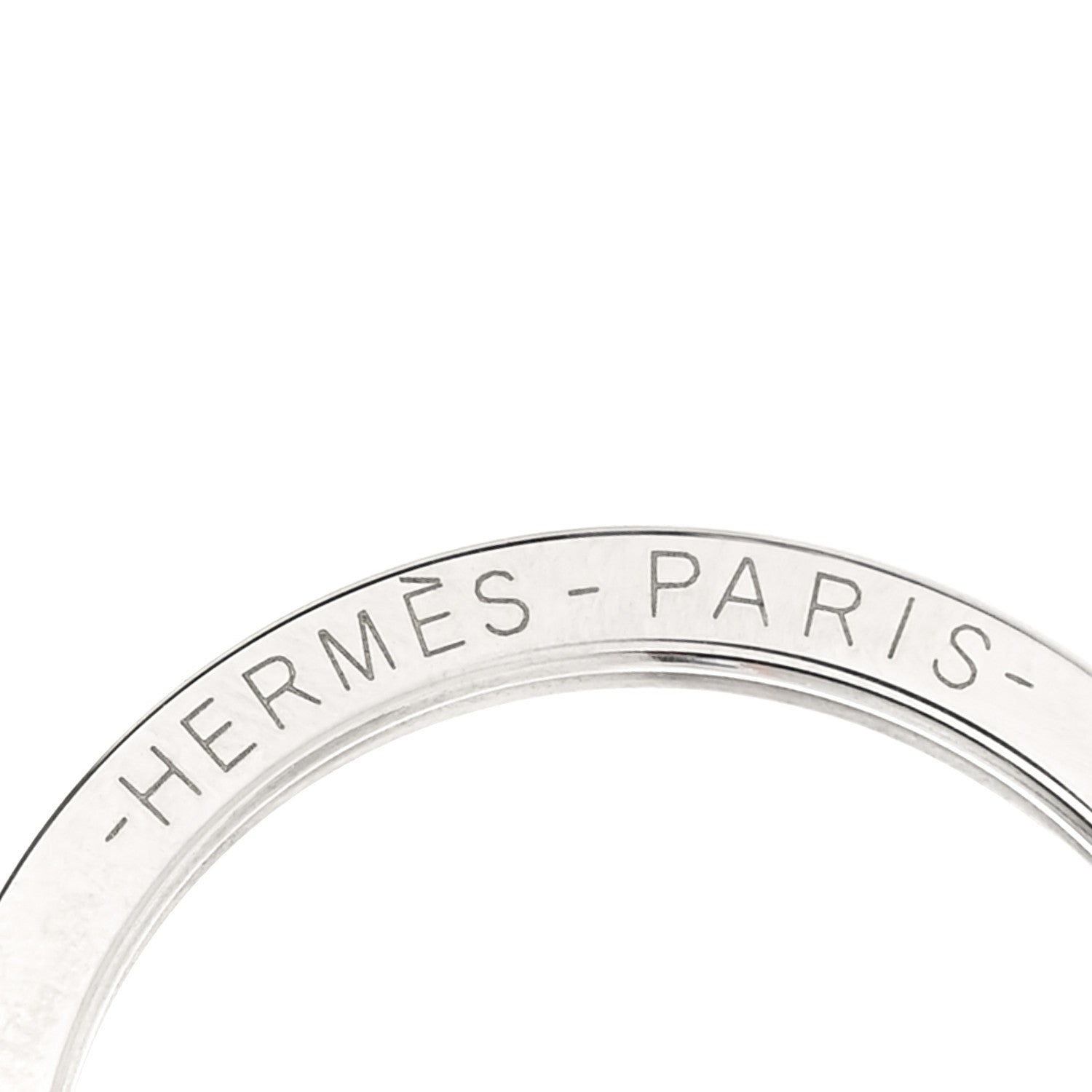 Hermes Stainless Steel Fer a Cheval Key Ring 4 of 6