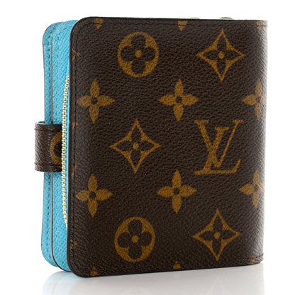 Louis Vuitton Monogram Groom Compact Zip Wallet Blue 3 of 12