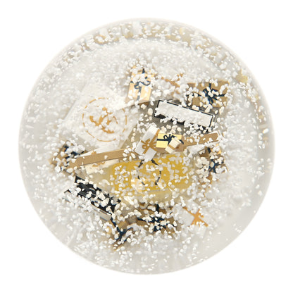 Chanel Glass CC Shopping Bag Snow Globe Gold 8 of 9