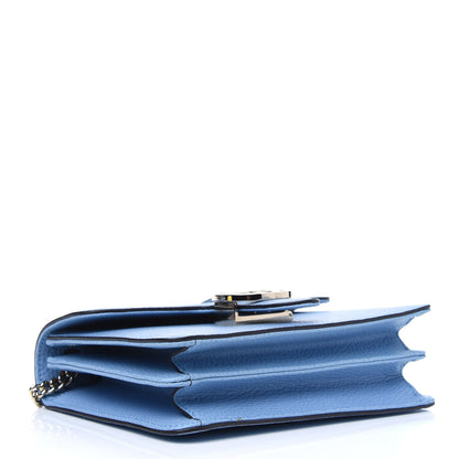 Gucci Dollar Calfskin Small Interlocking G Shoulder Bag Mineral Blue 3 of 4