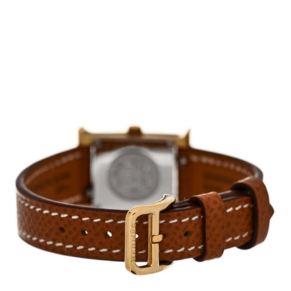 Hermes Stainless Steel Epsom 17.2mm Heure H Hour Quartz Watch Gold 3 of 5
