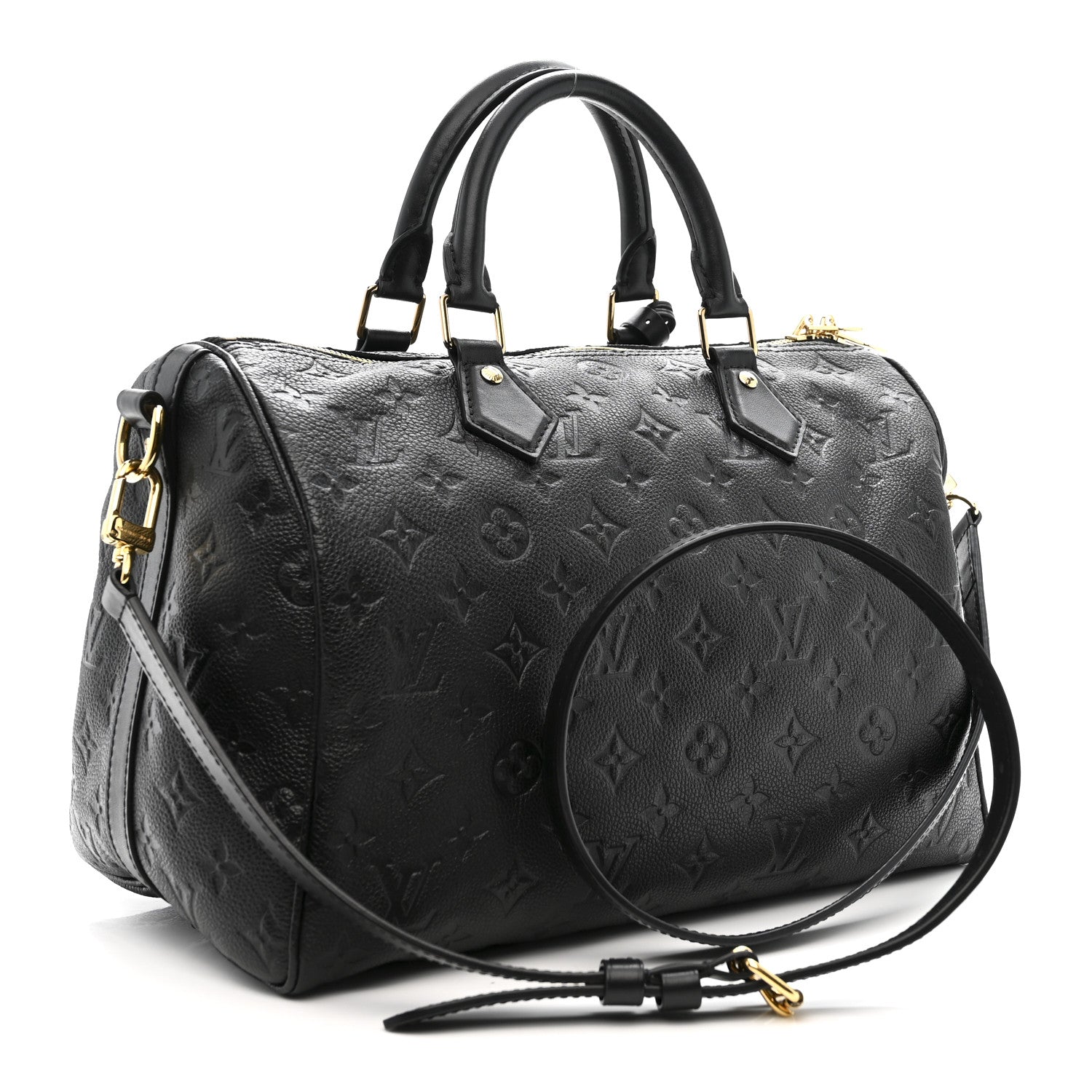 Louis Vuitton Empreinte Monogram Speedy Soft 30 Black 3 of 9