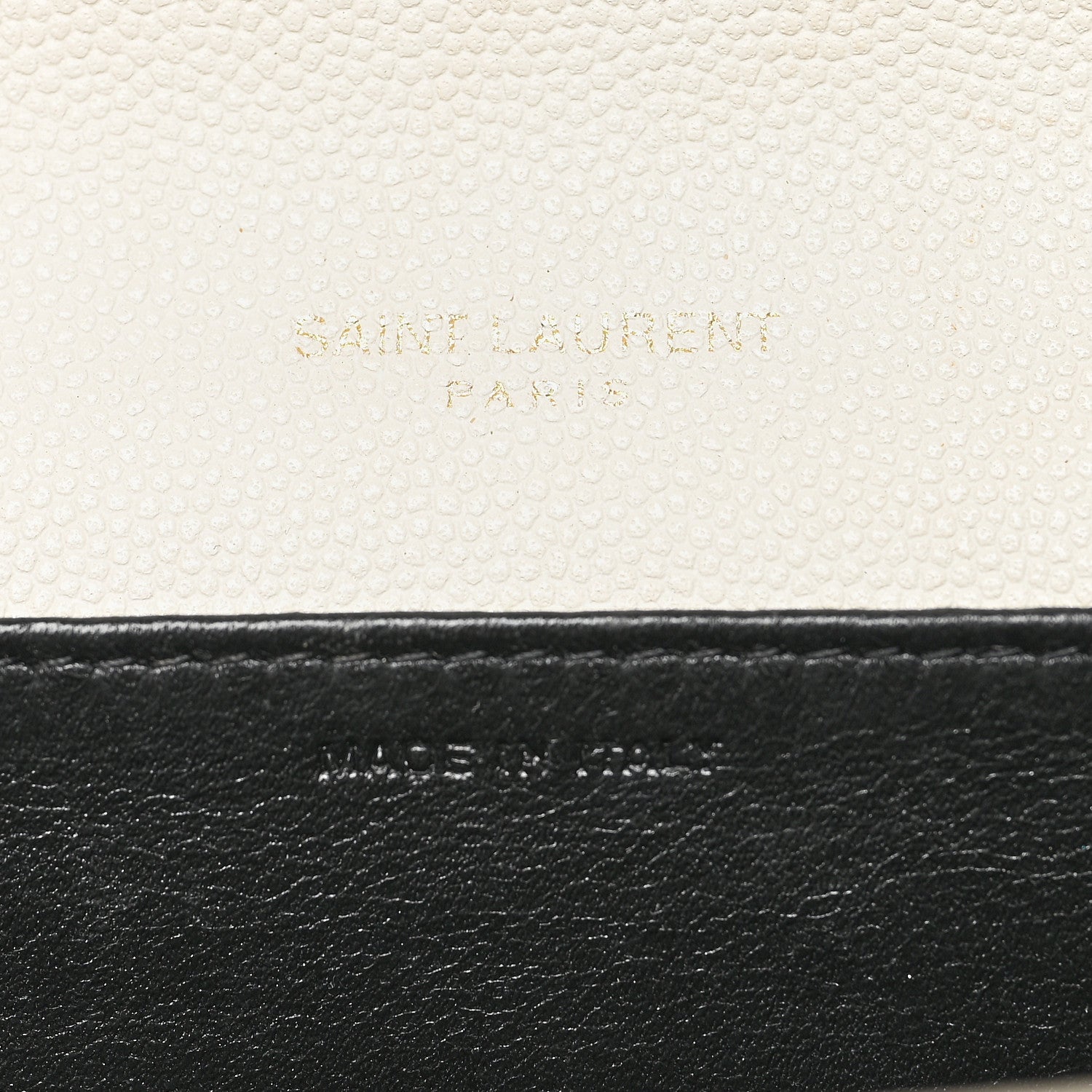 Saint Laurent Grain De Poudre Monogram Uptown Chain Wallet Crema Soft 8 of 14