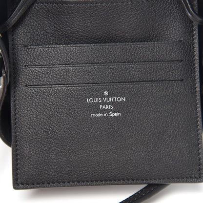 Louis Vuitton Calfskin Nano Lockme Bucket Black 5 of 9
