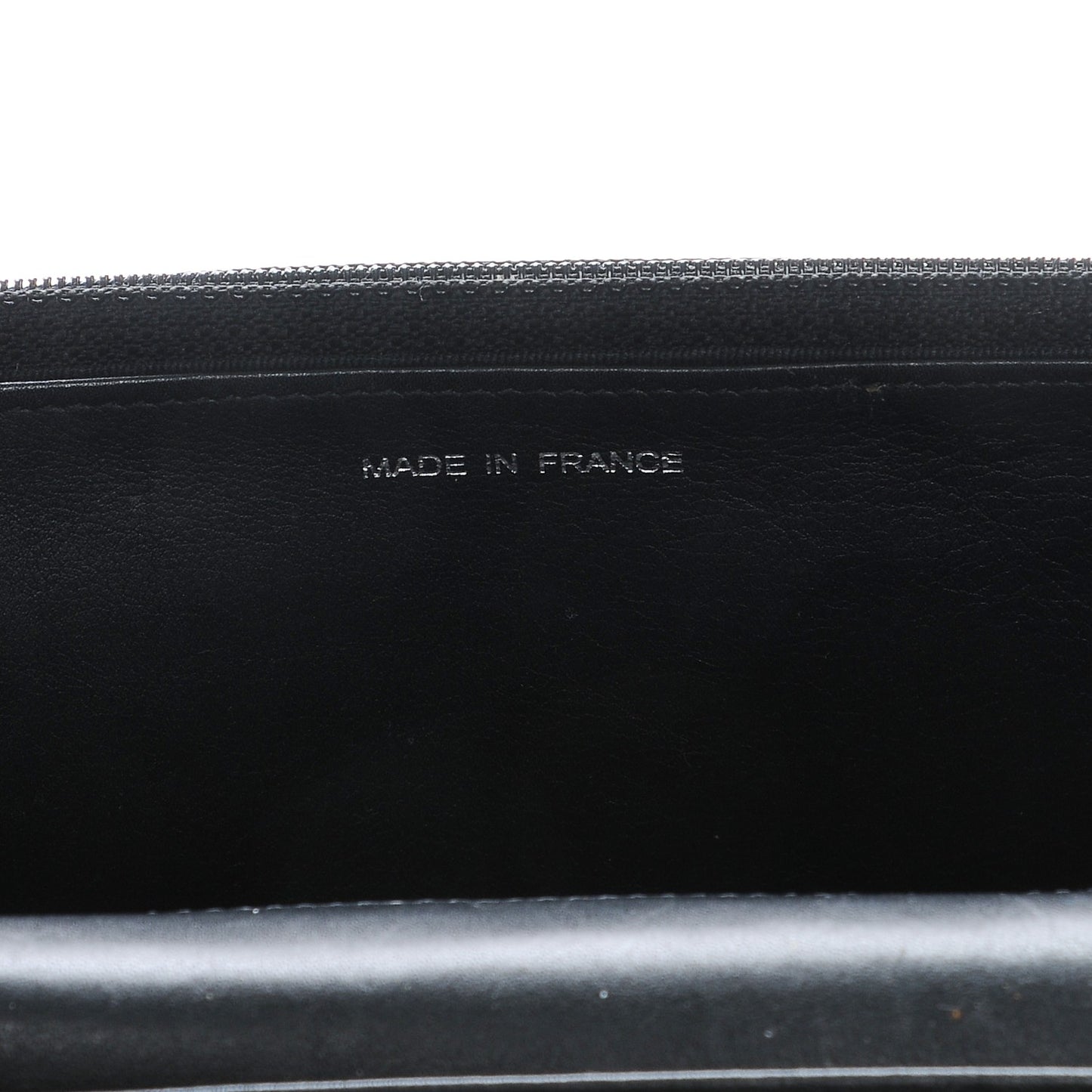 Distressed Patent Calfskin Quilted Reissue Wallet On Chain WOC Black