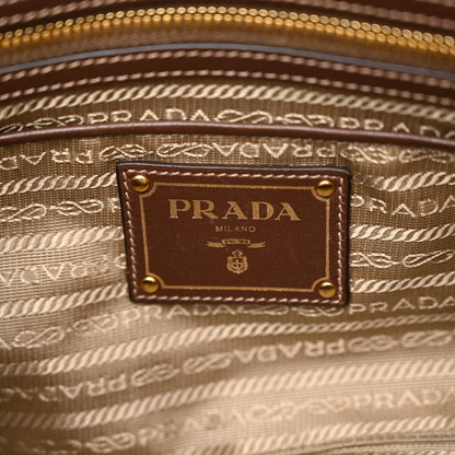 Prada Jacquard Logo Tote Corda Bruciato 6 of 10