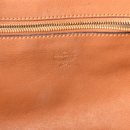 MCM Visetos Shopper Tote Cognac 10 of 15