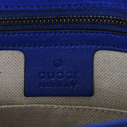 Gucci Patent Large Bright Bit Clutch Deep Zaffiro 6 of 7