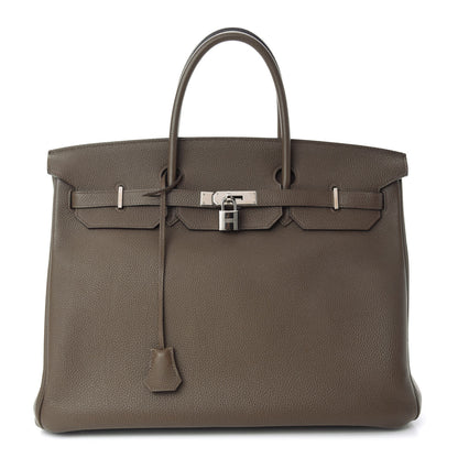 Hermes Togo Birkin 40 Etain 1 of 22
