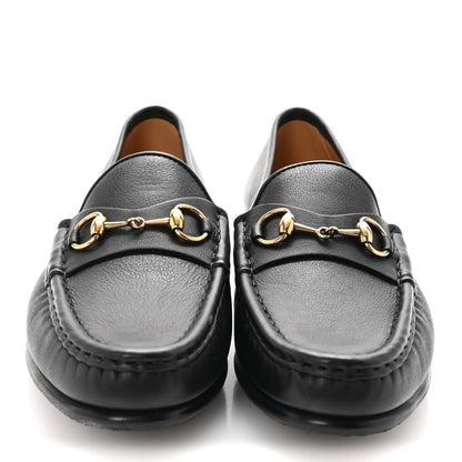 Gucci Calfskin Womens 1953 Horsebit Loafers 38.5 Black 3 of 10