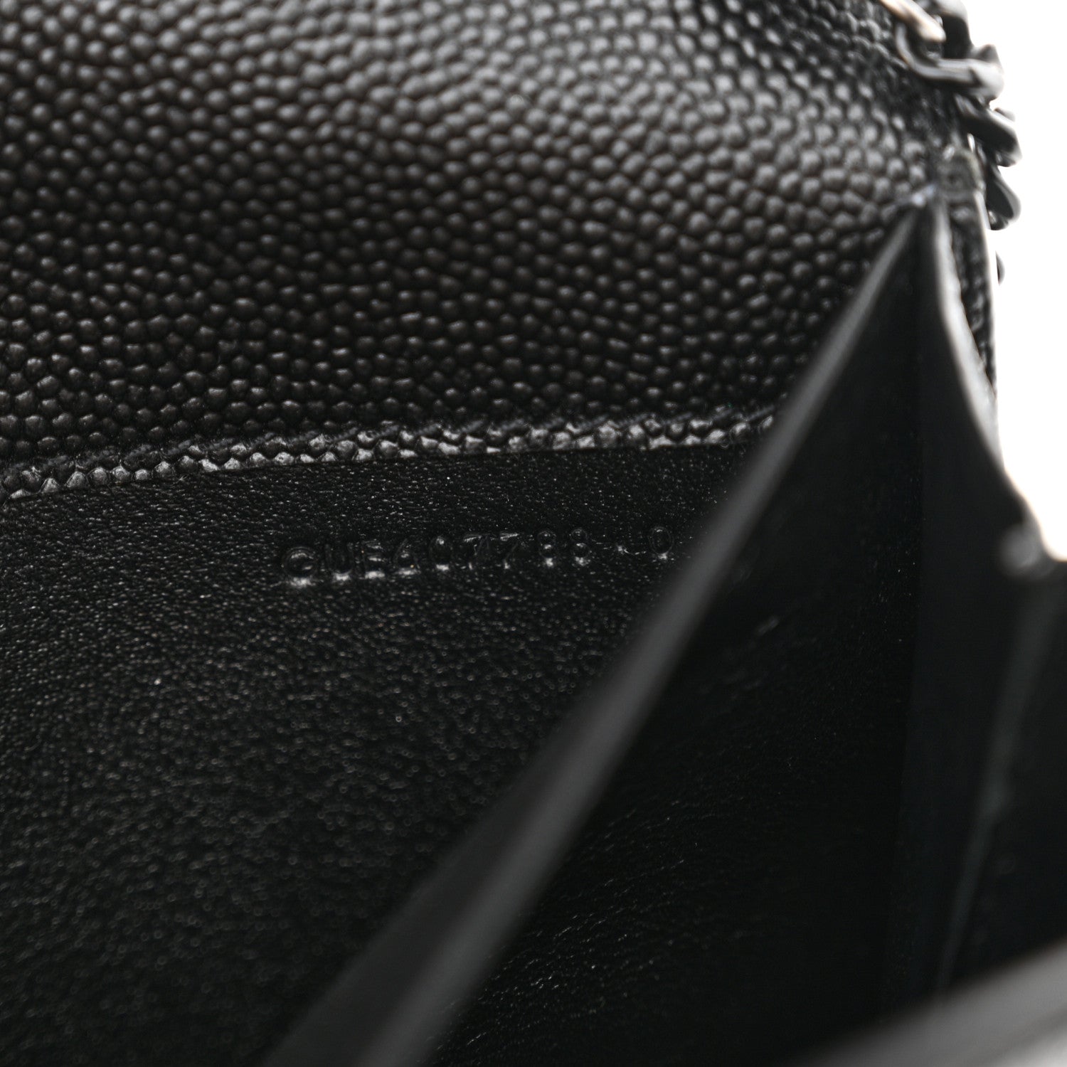 Saint Laurent Grain de Poudre Uptown Chain Wallet Black 8 of 17