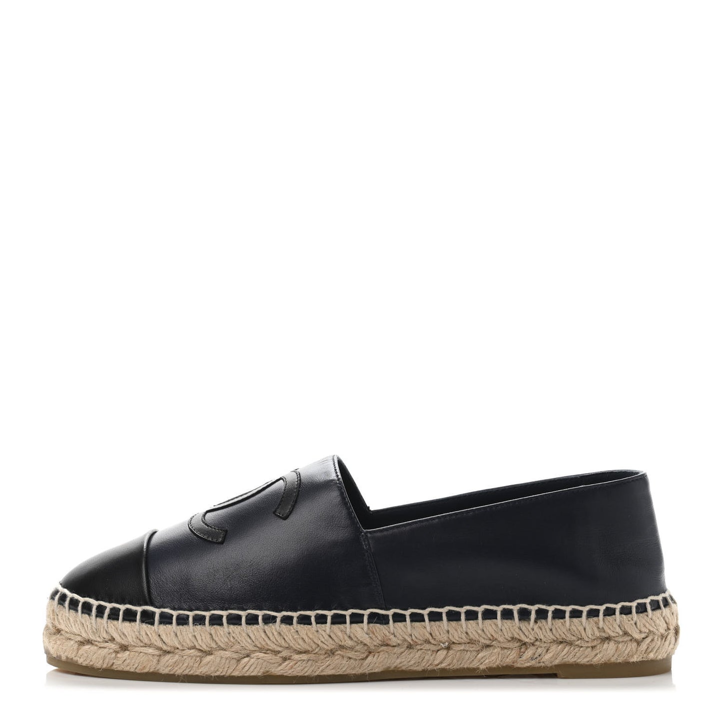 Lambskin CC Espadrilles 39 Navy Black