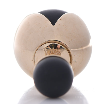 Christian Dior Rubber Lacquer Mise En Dior Tribal Earrings Matte Gold Black 3 of 4