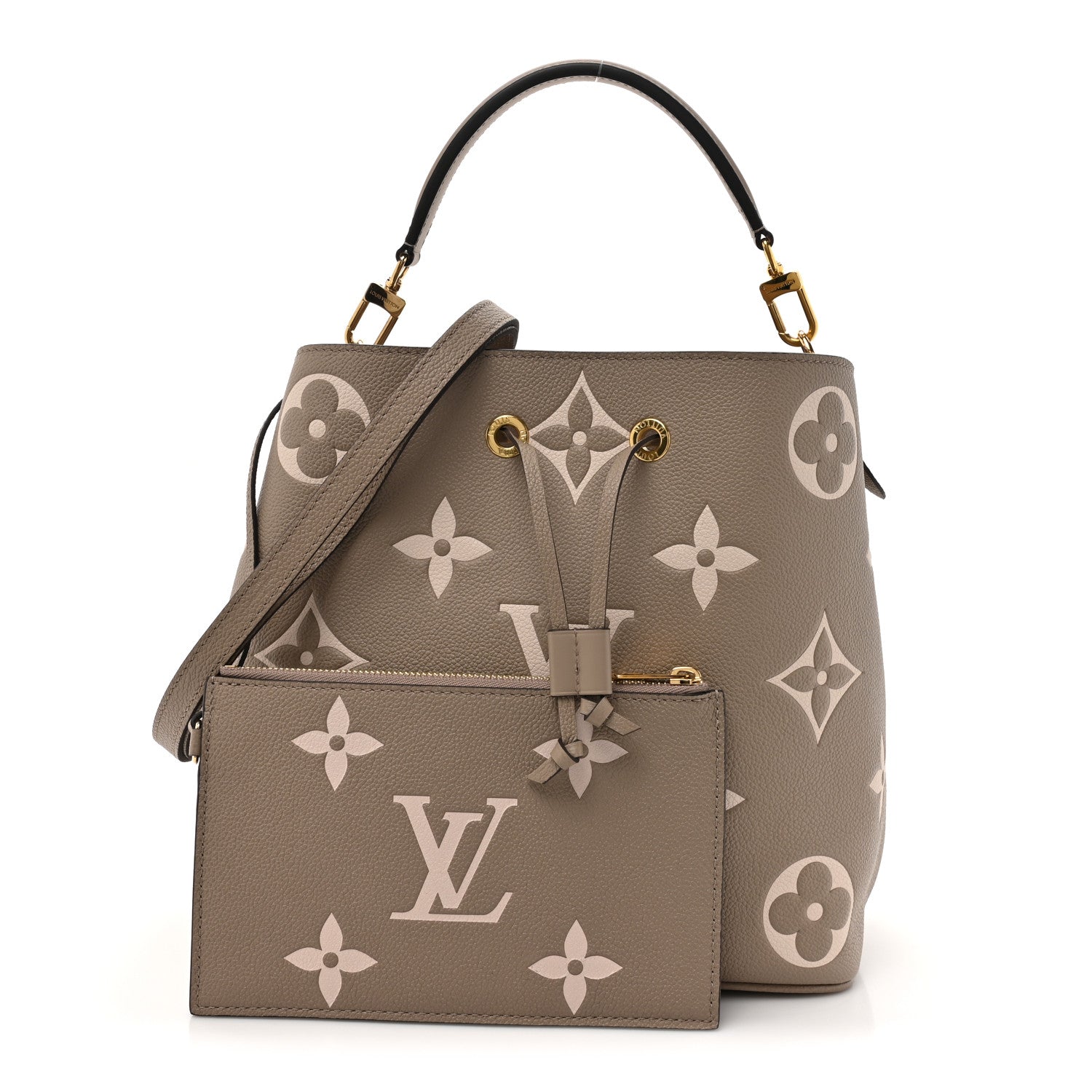 Louis Vuitton Empreinte Monogram Giant Neonoe MM Tourterelle Creme 3 of 11