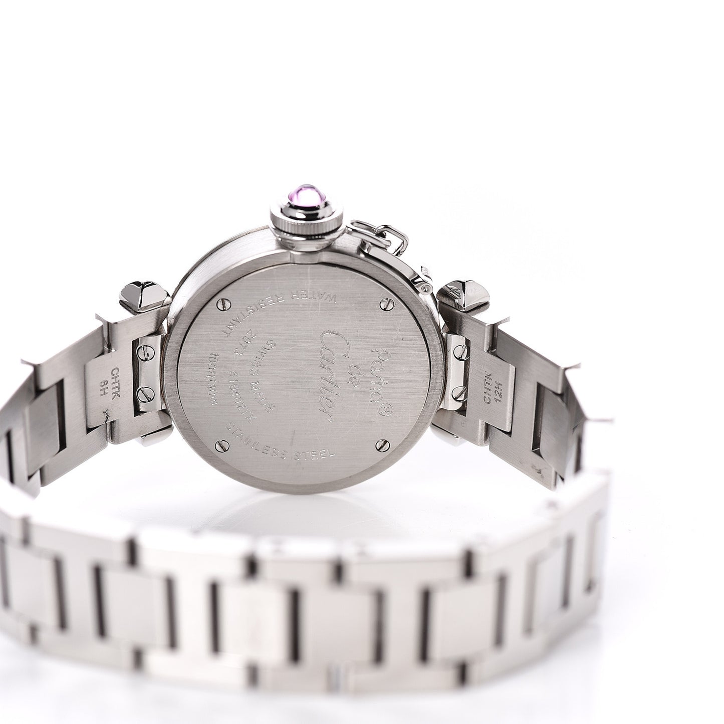 Stainless Steel 27mm Miss Pasha Quartz Watch Pink