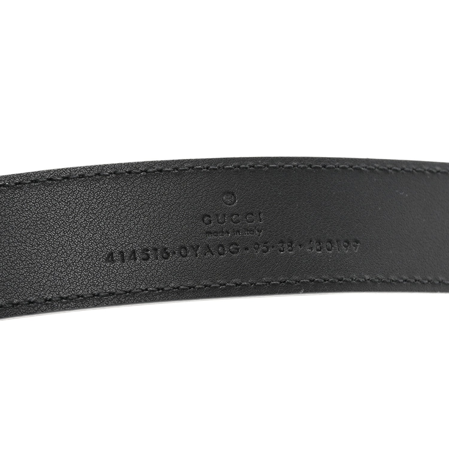 Gucci Calfskin Double G 30mm Belt 95 38 Black 3 of 7