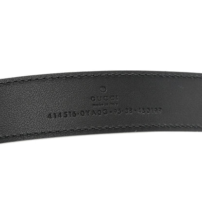 Gucci Calfskin Double G 30mm Belt 95 38 Black 3 of 7