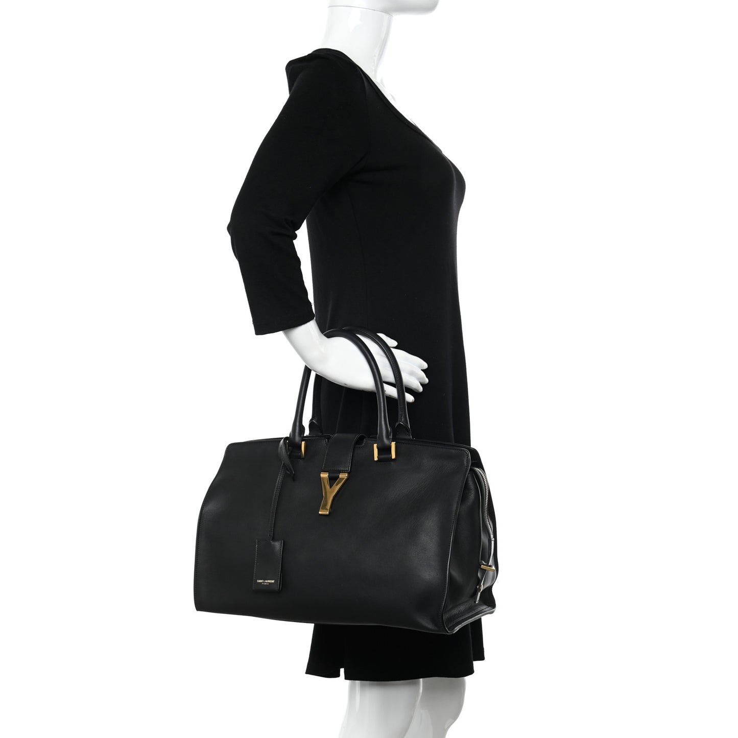 Calfskin Medium Classic Y Cabas Black