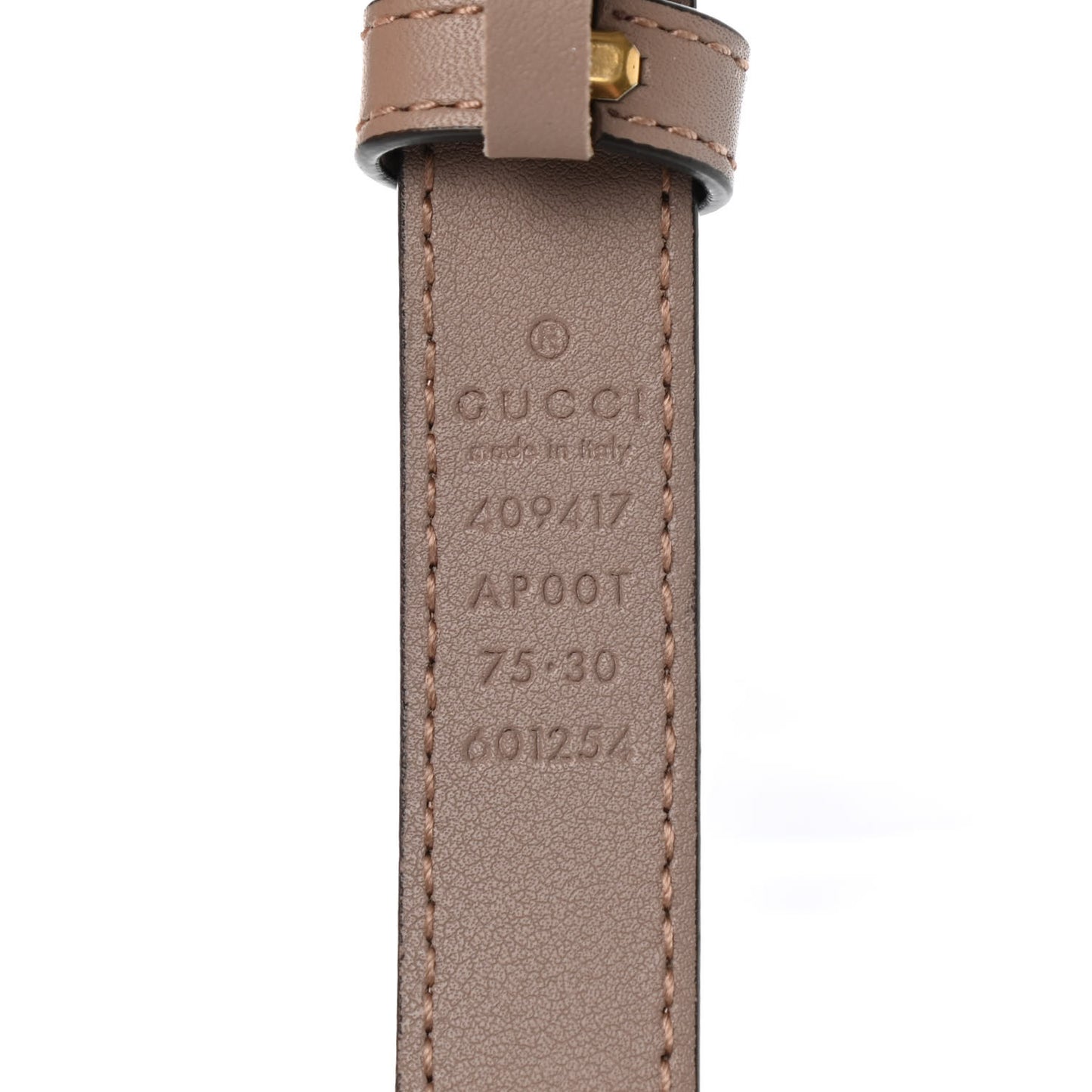 Calfskin Double G 20mm Belt 75 30 Porcelain Rose