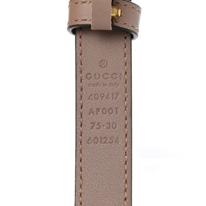 Gucci Calfskin Double G 20mm Belt 75 30 Porcelain Rose 4 of 7