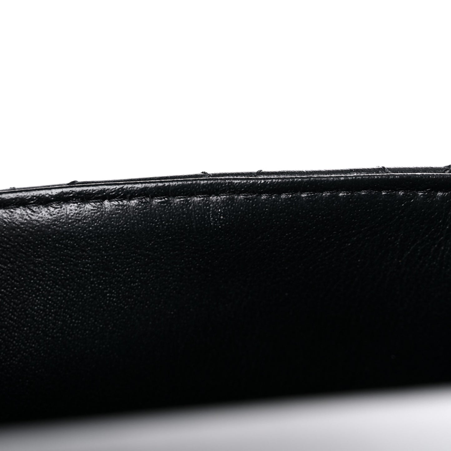 Lambskin Quilted Mini Square Flap Black