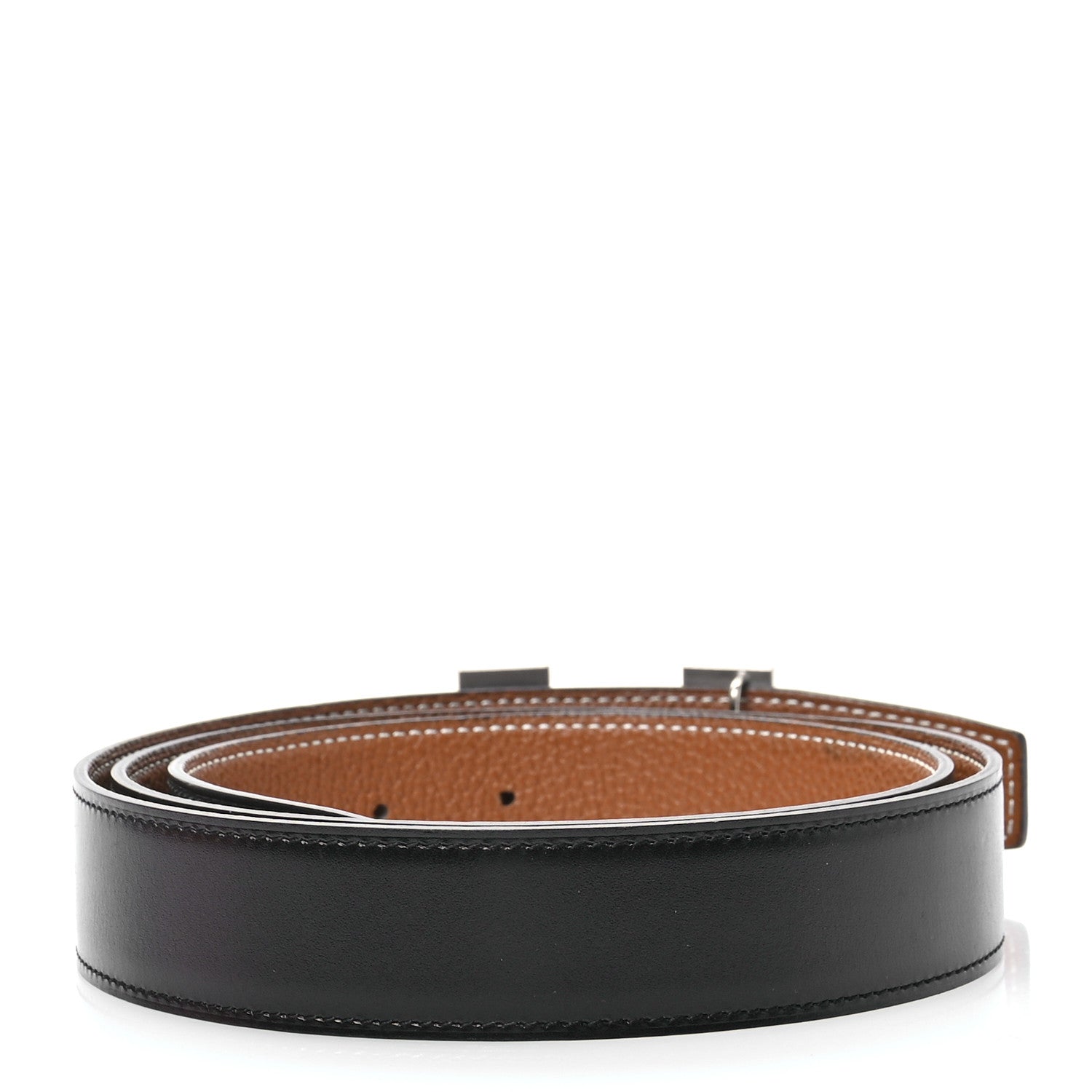 Hermes Box Togo 32mm H Belt 100 40 Black Gold 2 of 8