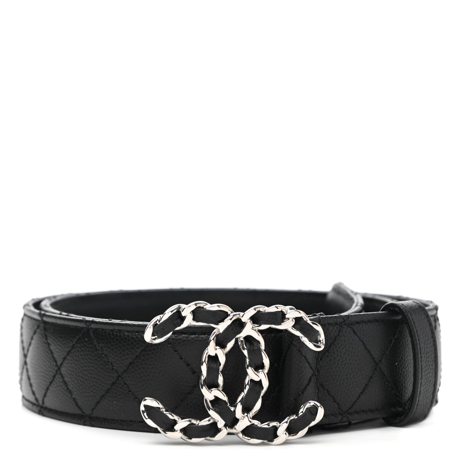 Chanel Caviar Quilted CC Chain Belt 85 34 Black 1 of 8