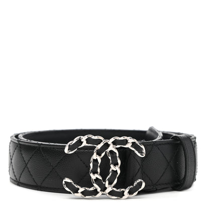 Chanel Caviar Quilted CC Chain Belt 85 34 Black 1 of 8
