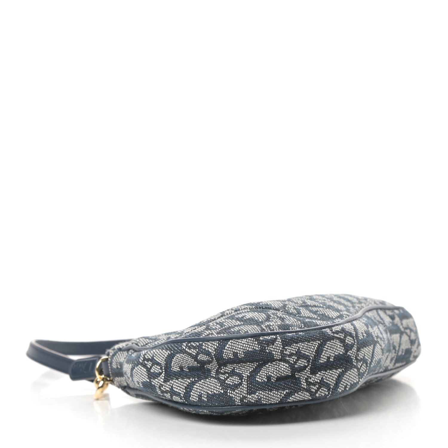 Christian Dior Monogram Mini Saddle Pochette Navy 4 of 10