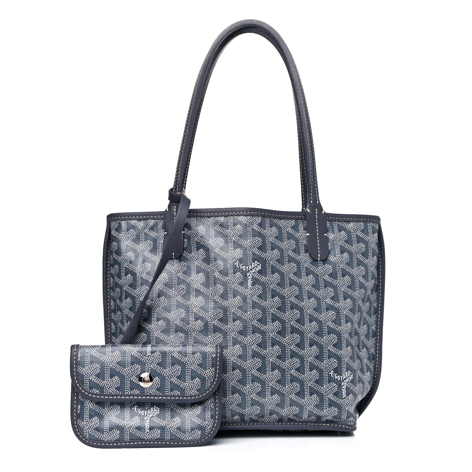 Goyard Goyardine Reversible Mini Anjou Navy 1 of 12