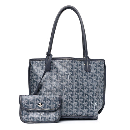 Goyard Goyardine Reversible Mini Anjou Navy 1 of 12