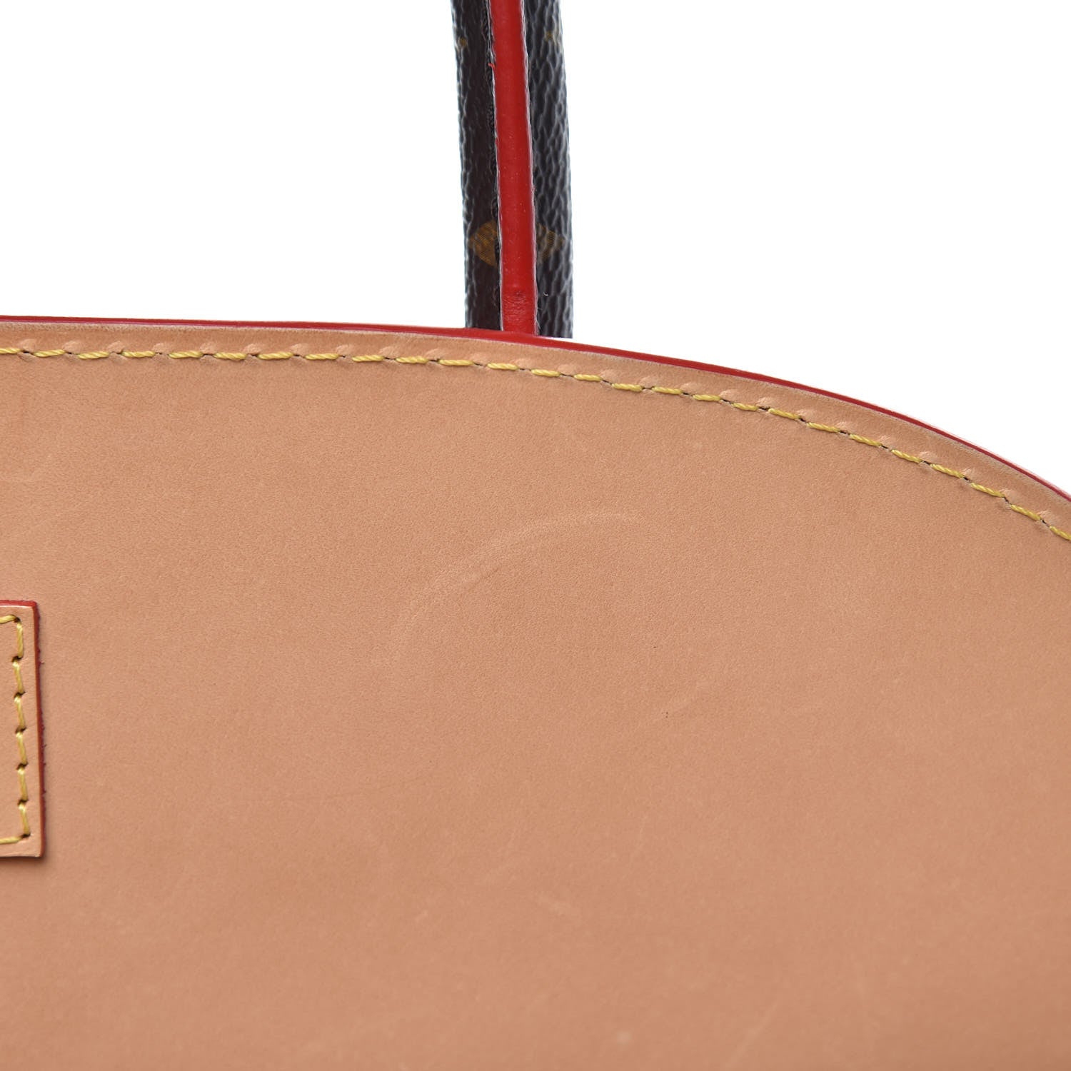 Louis Vuitton Monogram Calf Hair Spikes Iconoclasts Christian Louboutin Tote Red 8 of 14