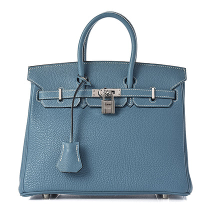Hermes Togo Birkin 25 Blue Jean 1 of 36