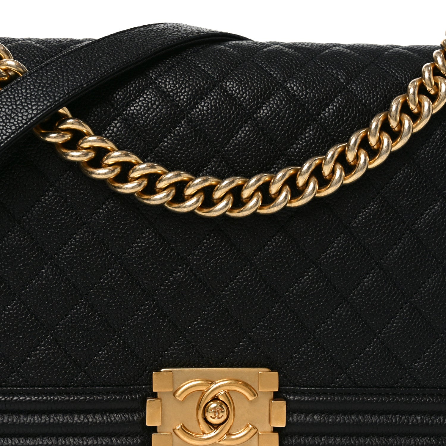 Chanel Caviar Quilted New Medium Boy Flap Black 7 of 9