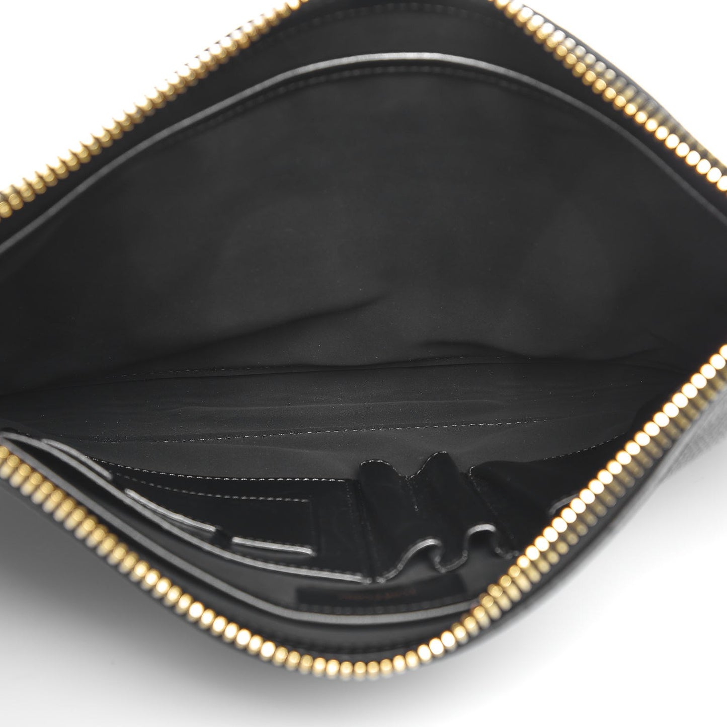 TOM FORD Calfskin Clutch With Handle Black