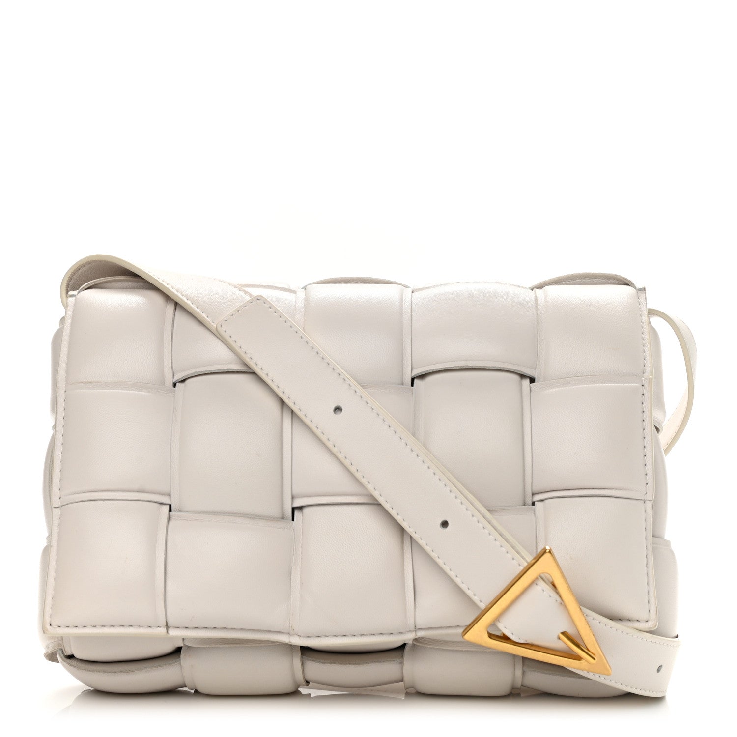 Bottega Veneta Nappa Maxi Intreccio Padded Cassette Crossbody Bag Chalk 1 of 10