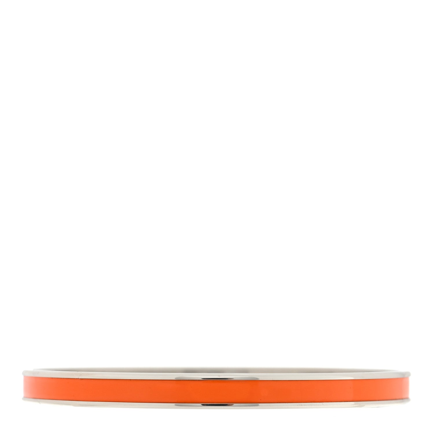 Hermes Enamel Extra Narrow Uni Bracelet 70 Orange Fruits 3 of 5