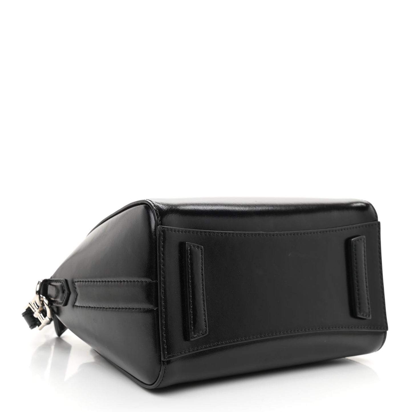 Shiny Lord Calfskin Mini Antigona Black