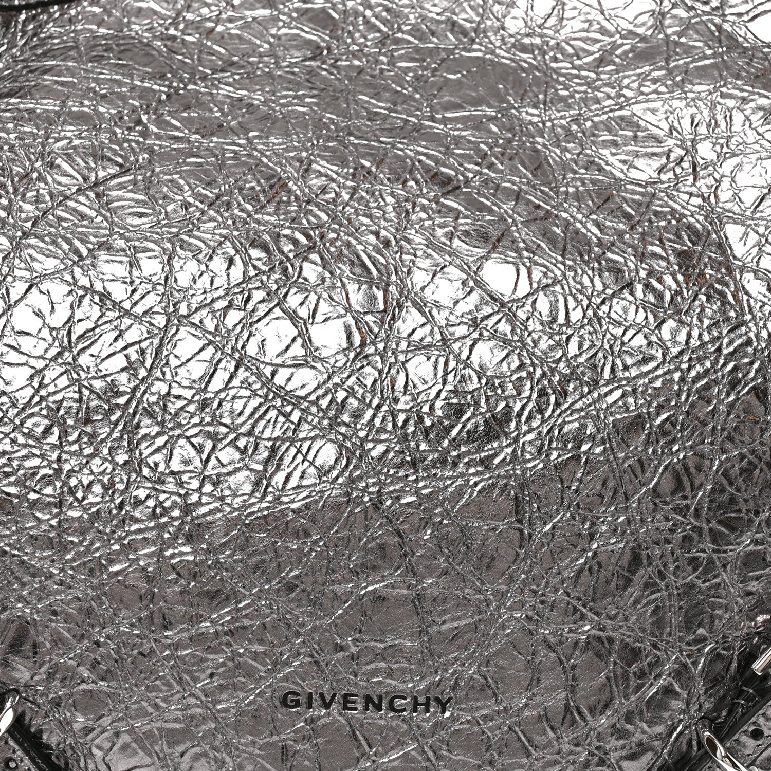 Givenchy Metallic Calfskin Medium Voyou Bag Silver 8 of 10