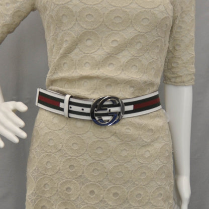 Gucci Leather Web Interlocking G Belt 100 40 2 of 4
