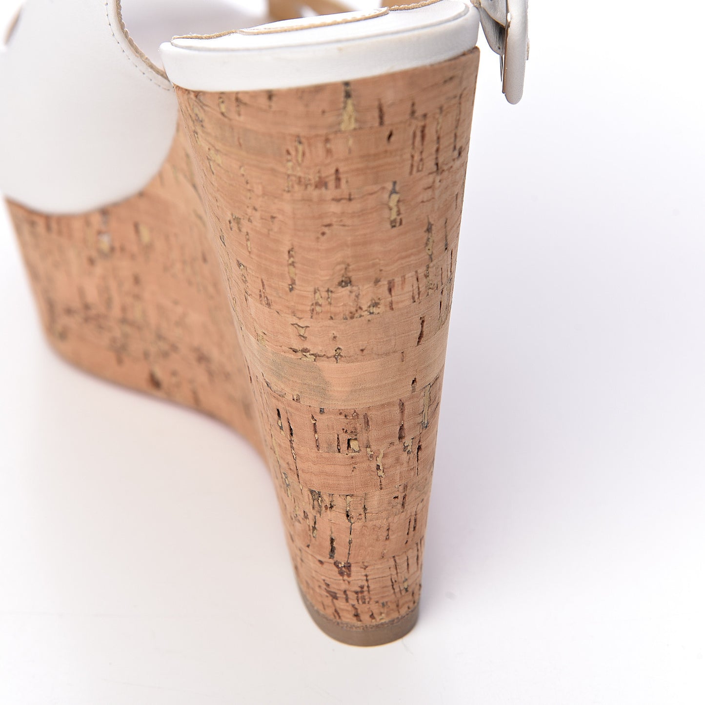 Nappa Cork Reine De Liege 120 Wedges 37 White Natural