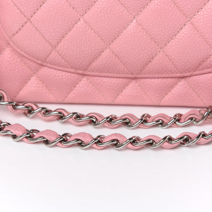 Chanel Caviar Quilted Medium Double Flap Pink 14 of 16