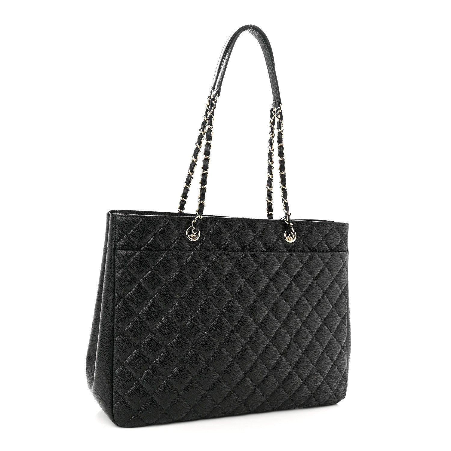 Chanel Caviar Quilted Large Shopping Tote Black 3 of 10