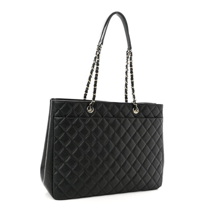 Chanel Caviar Quilted Large Shopping Tote Black 3 of 10
