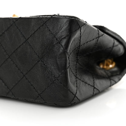 Chanel Aged Calfskin Quilted 2.55 Reissue Mini Flap Black 10 of 11