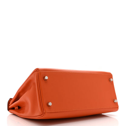 Hermes Evercolor Kelly Retourne 28 Capucine 4 of 10