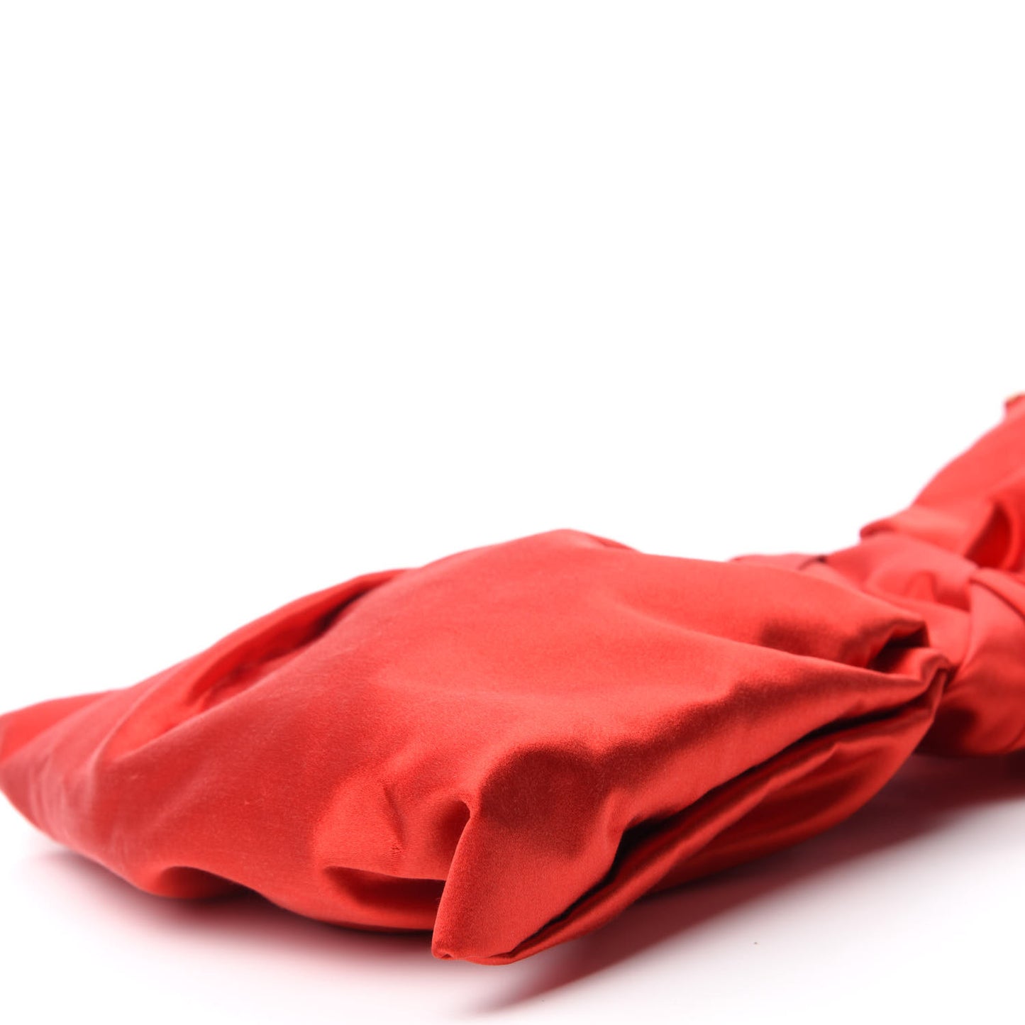Satin Noeud D'Amour Bow Clutch Red