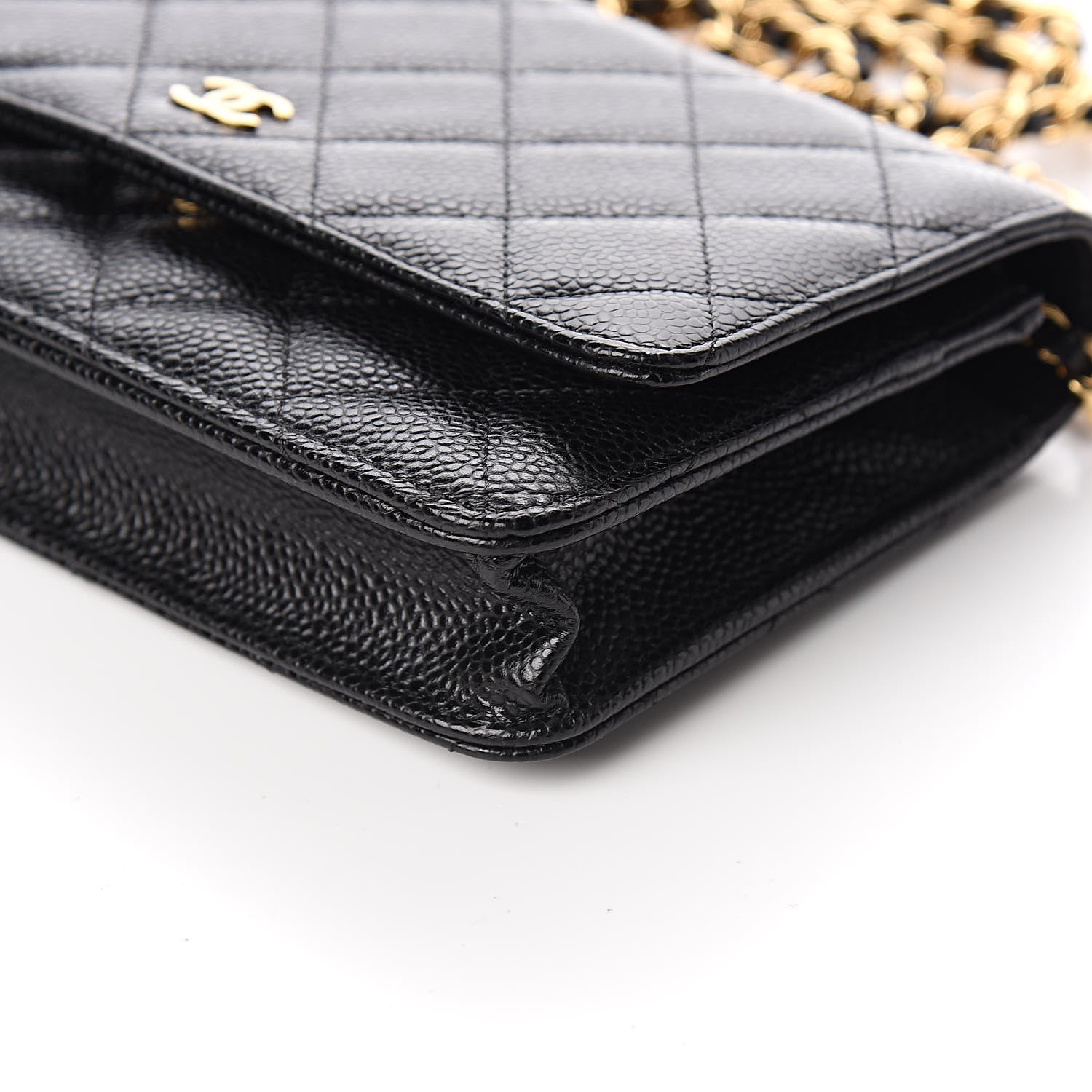 Chanel Caviar Quilted Wallet On Chain WOC Black 10 of 12
